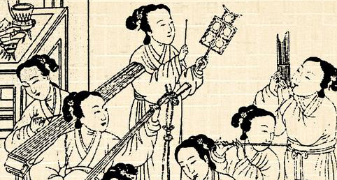 Chinese Women playing music