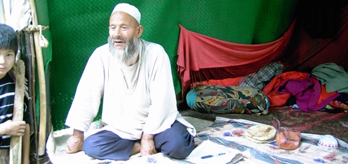 Man sitting on the ground