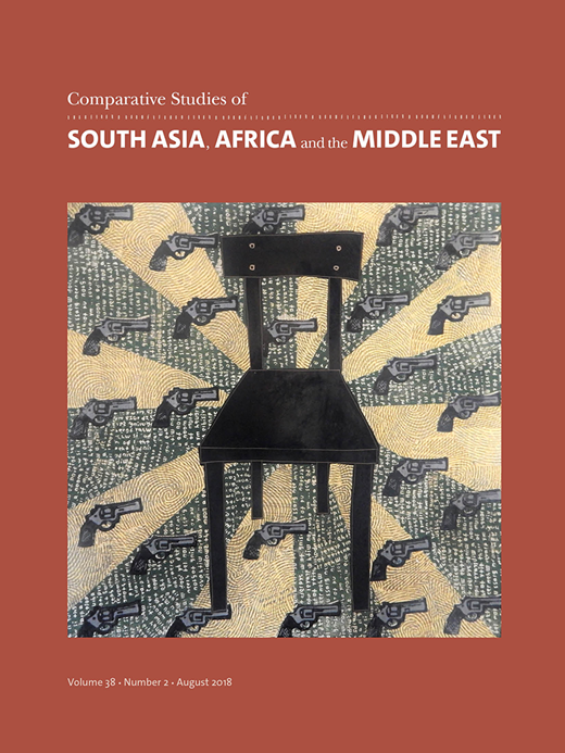 Frontpage of the publication: 'Comparative Studies of South Asia, Africa and the Middle East' 